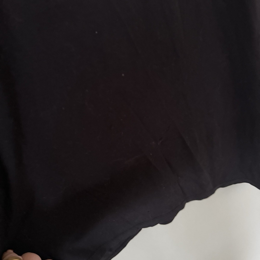 Athleta‎ Womens Medium Black Oversized Long Sleeve Crewneck T-Shirt Athleisure - Picture 3 of 8